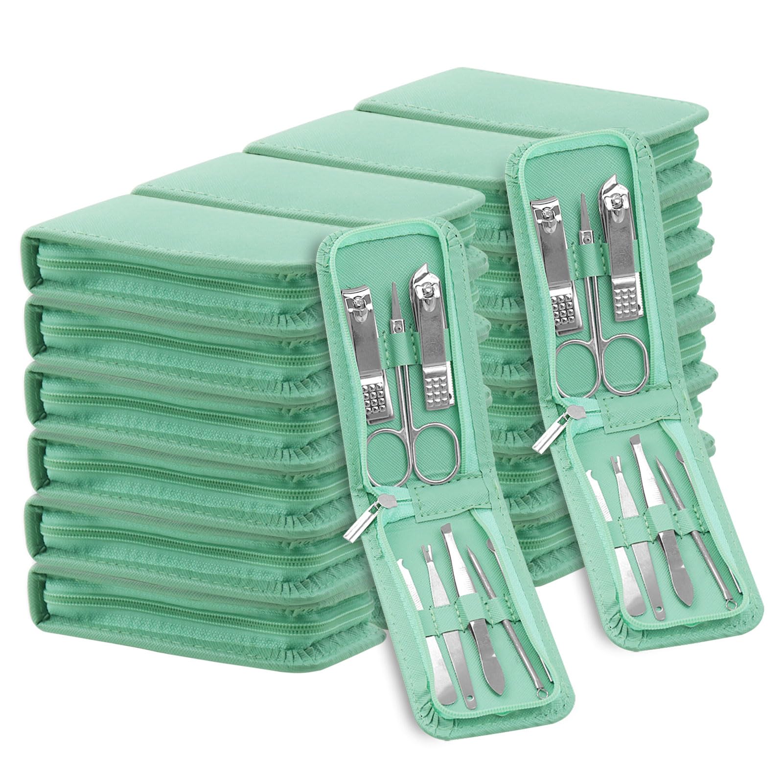 Manicure Set Bulk, Nail Clippers Kit Stainless Steel Fingernail Clippers Set, Sturdy Nail Tip Cutter Trimmers Professional Grooming Toenail Clippers