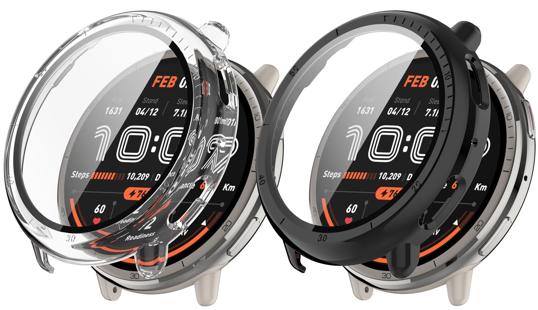 Amazon.co.jp: 【2枚セット】For Amazfit Active 2 ケース フィルム+PC  