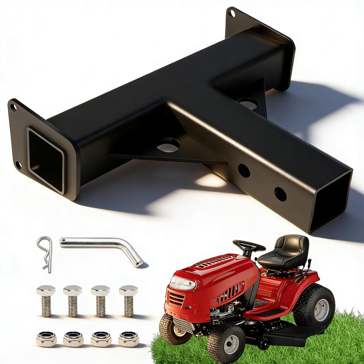 2" Trailer Hook Receiver for Craftsman LT1000 Lawnmower, Exclusive Fit, Rugged Construction, Compatible with Most 2" Trailer Attachments On The Market