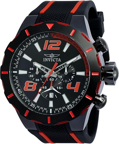 Invicta Rally 20109 S1 reloj para hombre de acero inoxidable colores rojo y negro