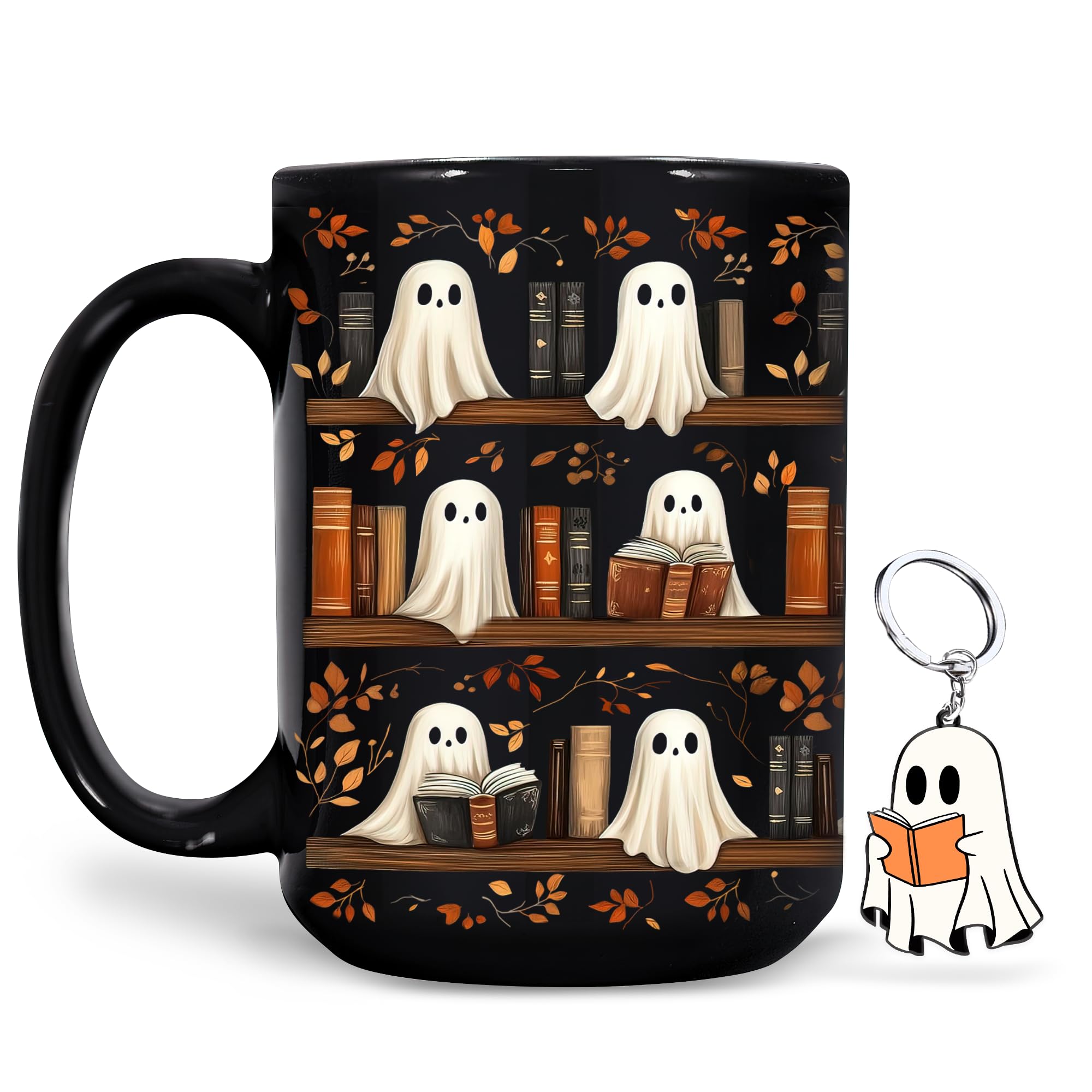 Spooky-Cute Halloween Gifts for Teen Girls She’ll Love 7 Ghost Read Book Mug