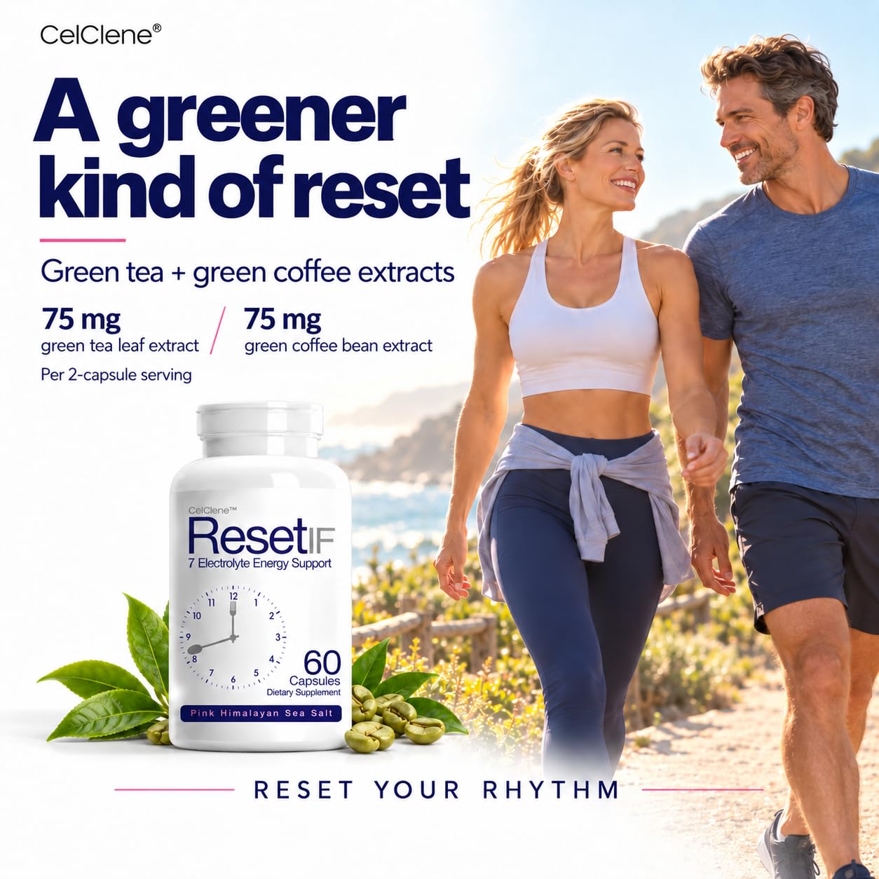 ResetIF, 7 Electrolytes, Methyl B12 & Methly Folate, Green Tea & Green Coffee Extracts, B Complex, Zinc, 72 Trace Minerals — Amazon image 3