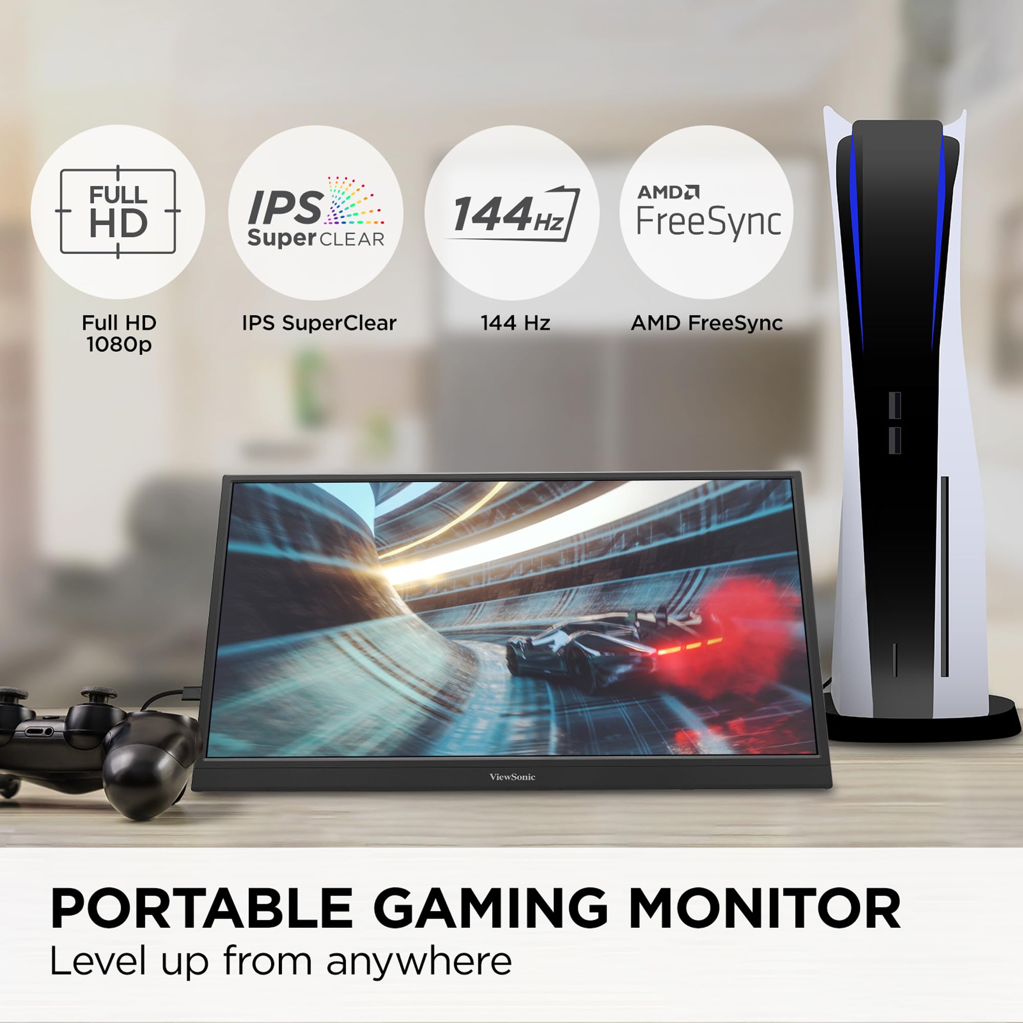 ViewSonic VX1754 17 Inch 1080p IPS Gaming Monitor 144Hz - Dettaglio
