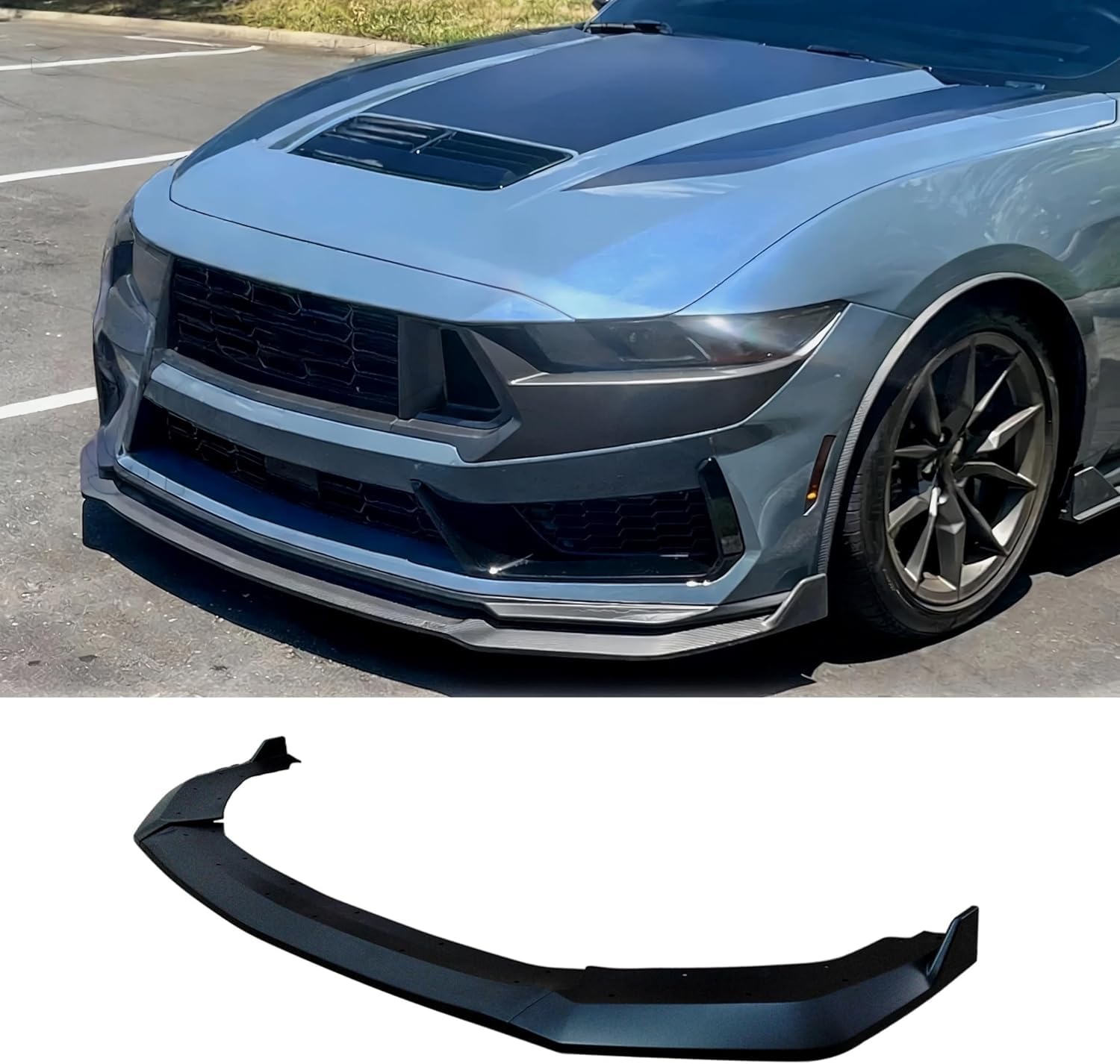 MWEIYANF Front Lip Spoiler for Mustang GTD 2024-2025 Lightweight