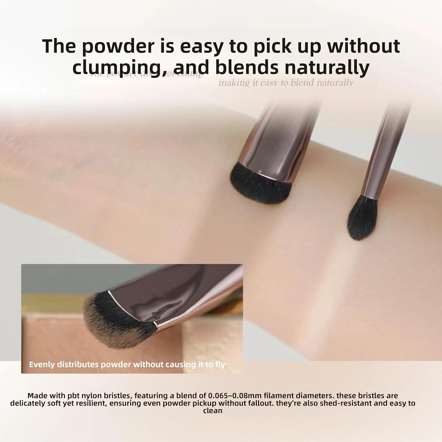 DEZONE Makeup Brush, Double Ended 2-in-1, Nose Shadow Highlight Contour, Facial Sculpting Precision Brush for Beginners