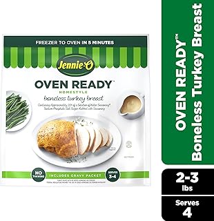 Jennie-O, Frozen Oven Ready Boneless Turkey Breast with Gravy Packet, 2.75 lb