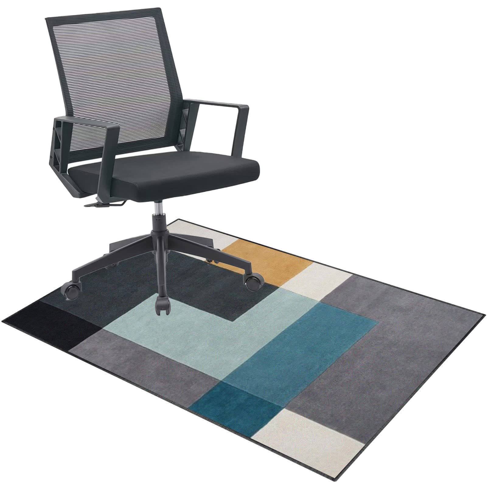 EYZO Chair Mat For Carpeted Floor 70 x 100 cm Office Chair Mat, Gaming Chair Mat, Multi-Purpose Carpet Protector, Desk Chair For Carpeted And Hardwood Floor, Rug Protects Floors Floor Mat