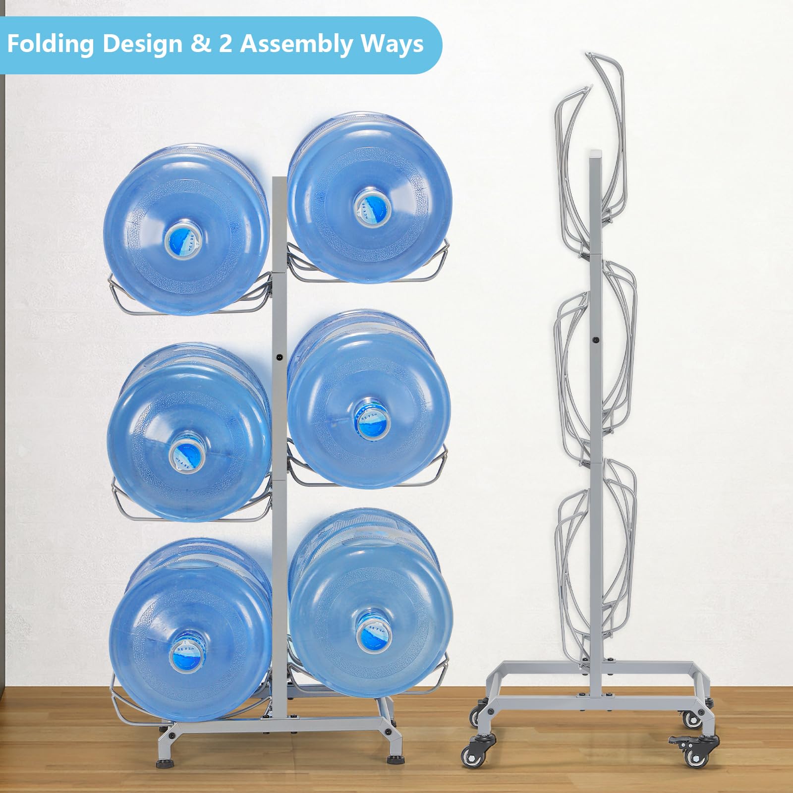 Snapklik.com : BTY Water Bottle Holder 5 Gallon Water Cooler Jug Rack ...