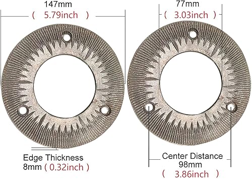 Miniatura 4 de Hojas de molienda de hojas de molienda para molino de grano eléctrico de 3000 W 110 V, máquina de molino de grano comercial resistente, molinos de