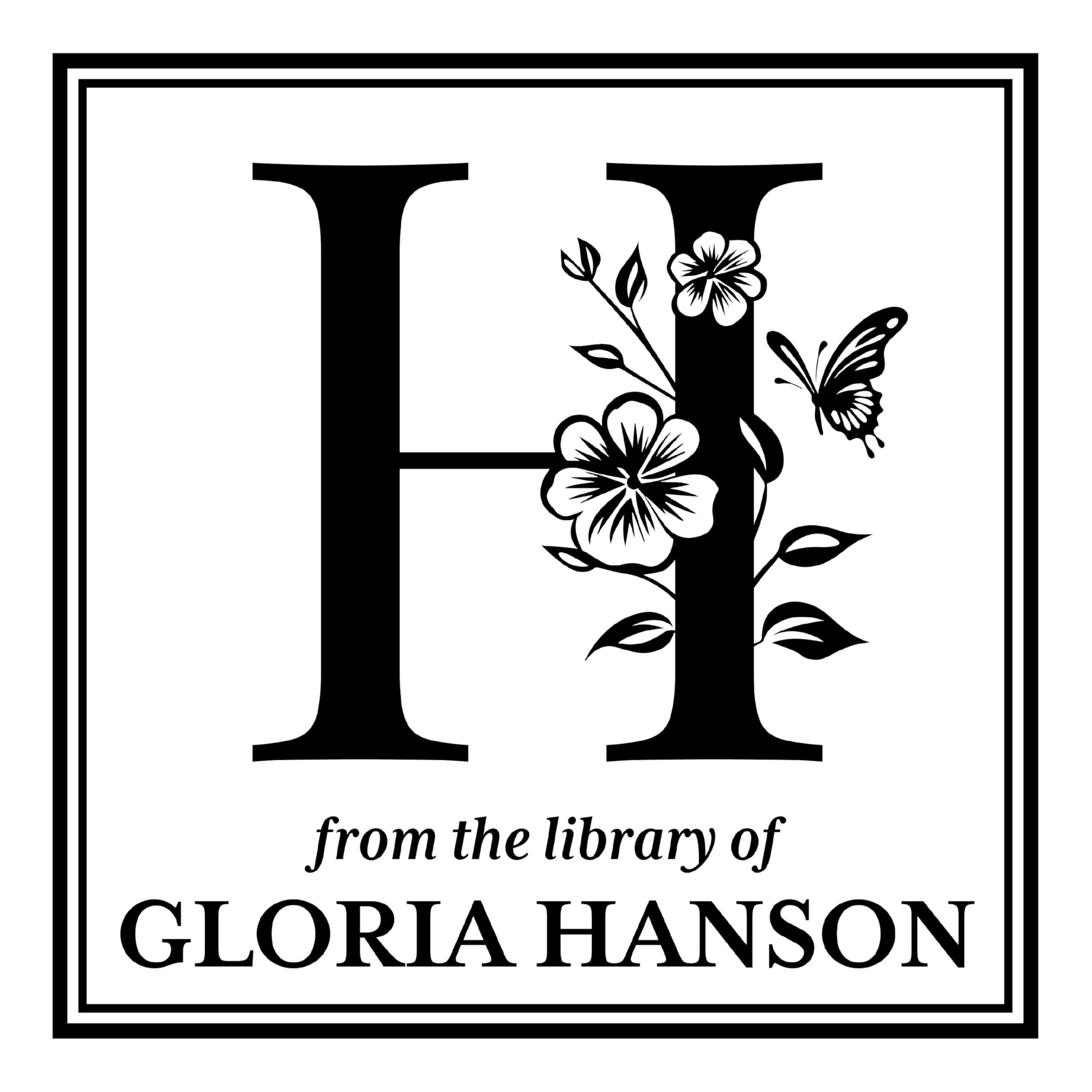 ExcelMark Personalized Book Embossers & Stamps - Personalize a Book Embosser, Wood Stamp, or Self-Inking Mount (Adorn, Round)