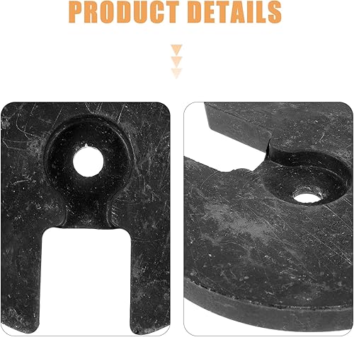 Miniatura 7 de GANAZONO Base de lámpara de mesa redonda DIY Display Base de la lámpara de luz Partes de luz Peso para mesita de noche de noche Soporte de luz de