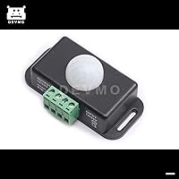 Vista 2 de DEVMO Interruptor automático del sensor de movimiento PIR infrarrojo DC 12V-24V 8A para la luz LED elegante