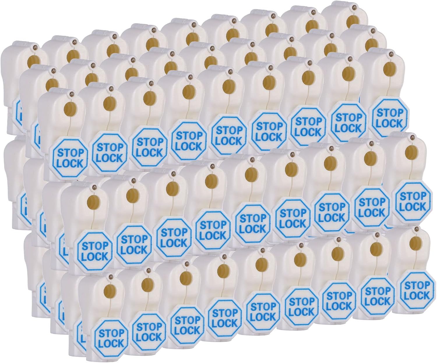 LeaGerous 200 Pcs Peg Hook Stop Lock 6mm, Display