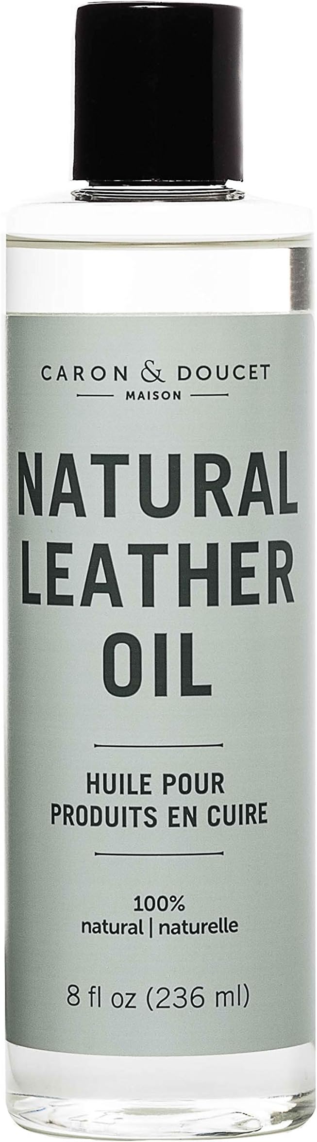 CARON & DOUCET - 100% Natural Leather Oil & Conditioner to Repair & Restore; Shoes, Boots, Couches, Car Seats, Purses, Jackets, Saddles & Tacks