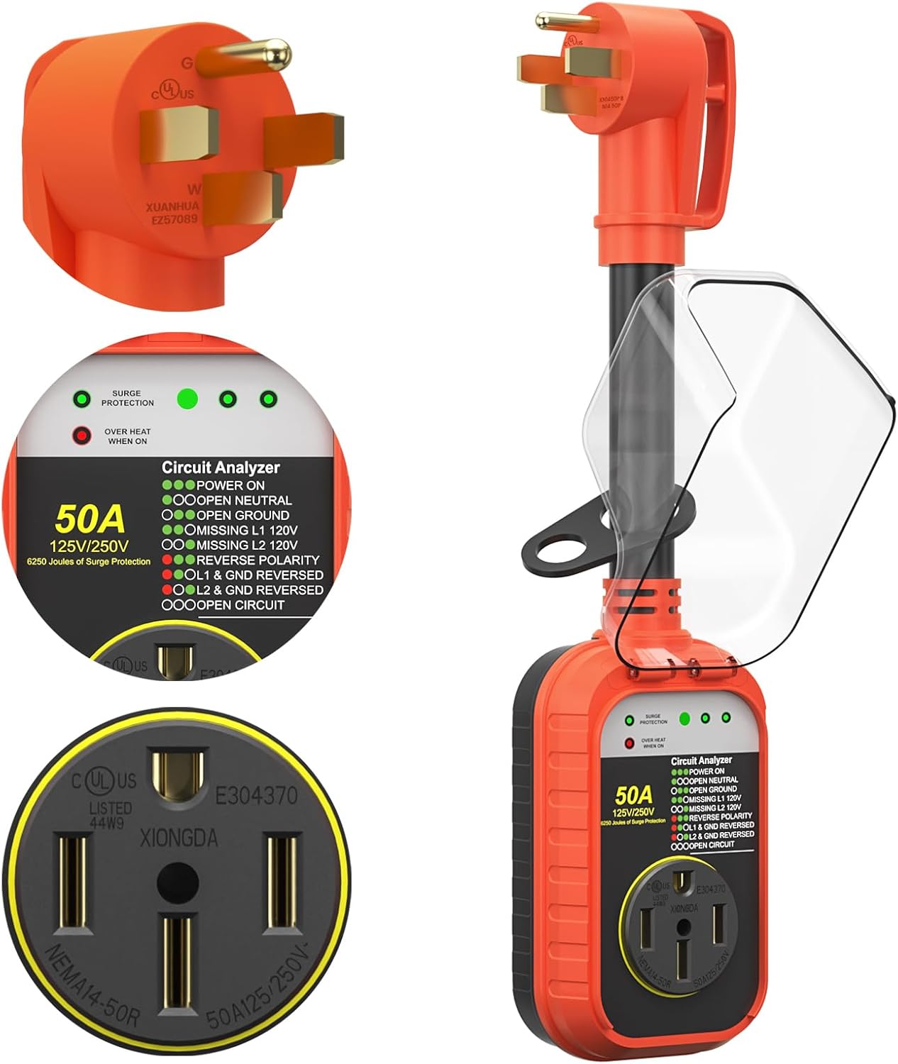 RV Surge Protector 50 Amp Waterproof, Camper Accessories