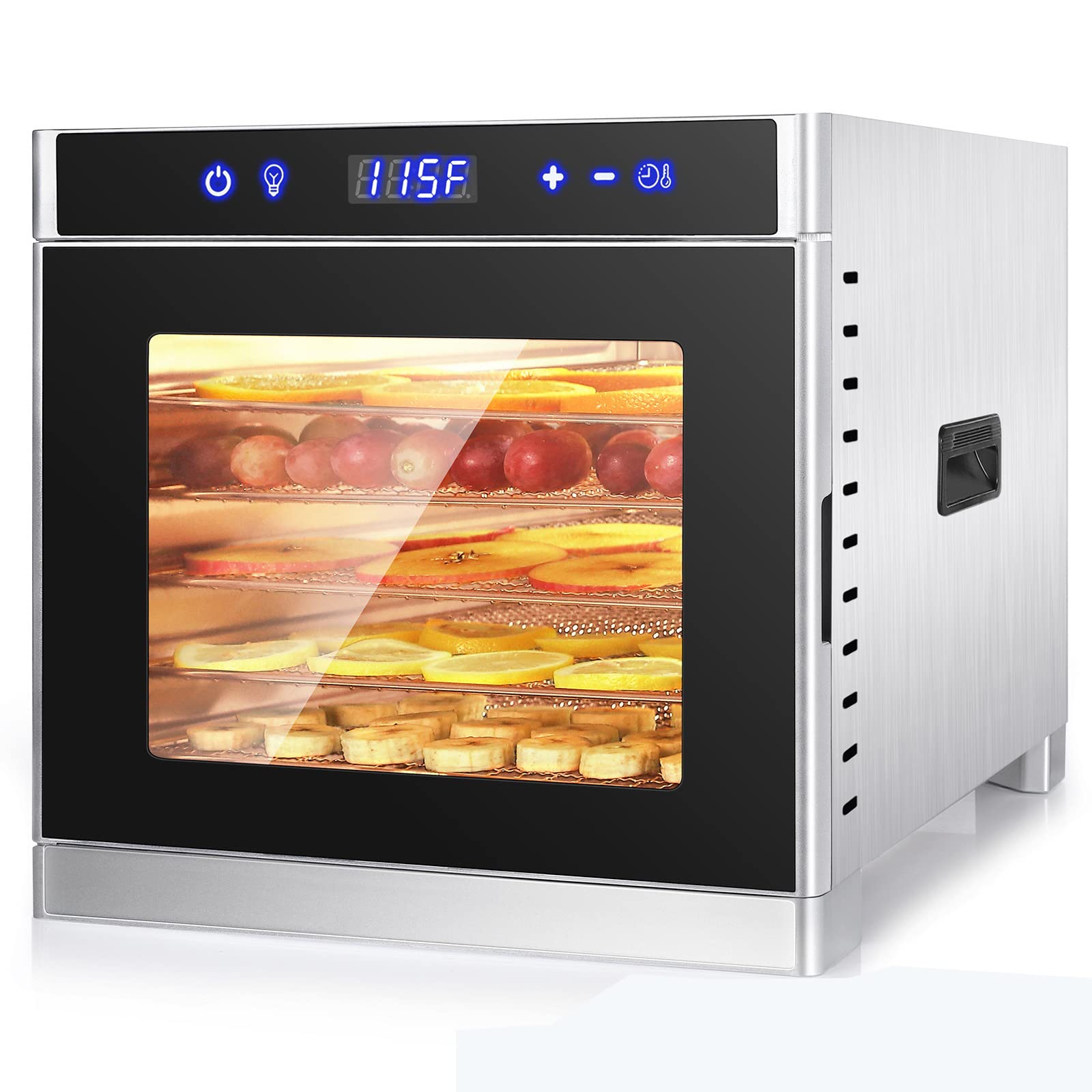 8層 フードドライヤー 食品乾燥機 電気食品脱水機 温度調節 時間自由調節 Amazon.co.jp: フードドライヤー 食品乾燥機 8層ステンレス製大