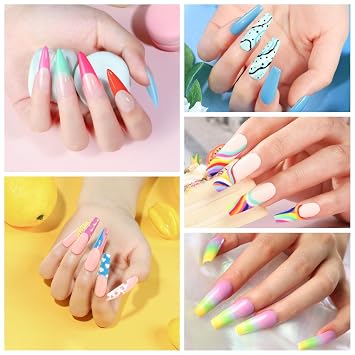 COSCELIA 60 PCS Gel Nail Polish, 55 Colors Gel Polish Set 5pc Top Base Coat