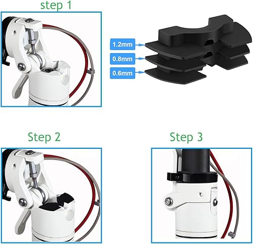 Vista 18 de Chuancheng Kit de accesorios para Xiaomi Mijia M365 y Pro Series Gancho Scooter Eléctrico, Amortiguadores de Vibración 0.024 in 0.031 in 0.047 in