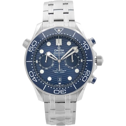 Omega Seamaster Diver Chronograph Automatic Chronometer Blue Dial Men's Watch 210.30.44.51.03.001
