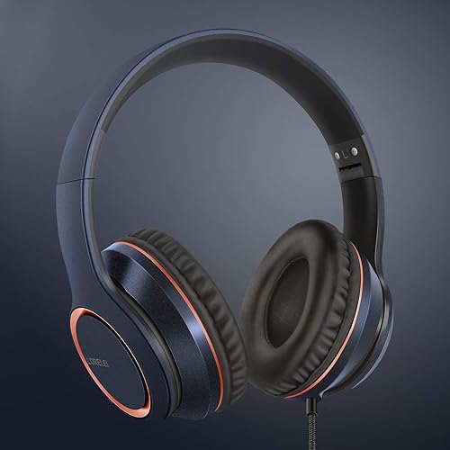 Miniatura 6 de LORELEI X8 Auriculares con cable con micrófono con línea de nailon sin enredos de 4.8 ft y enchufe de 0.138 in, ligeros plegables y portátiles para