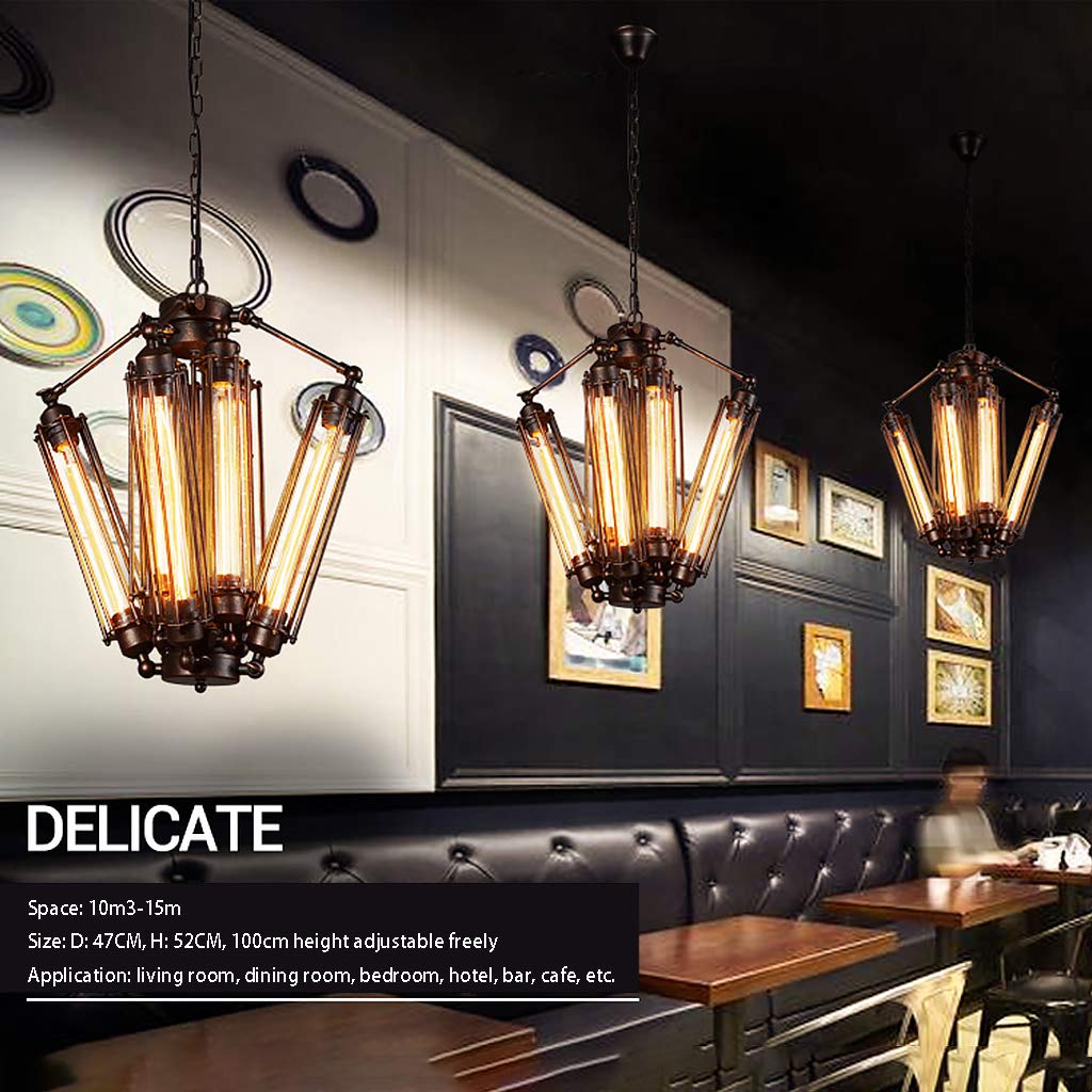 NETTLIFE Vintage-achtige Hanglamp Met Dimmbare LED, Diameter 100 Cm Houten En Metalen 19w Industriele Eetkamerlamp Voor Woonkamer Slaapkamer Kantoor