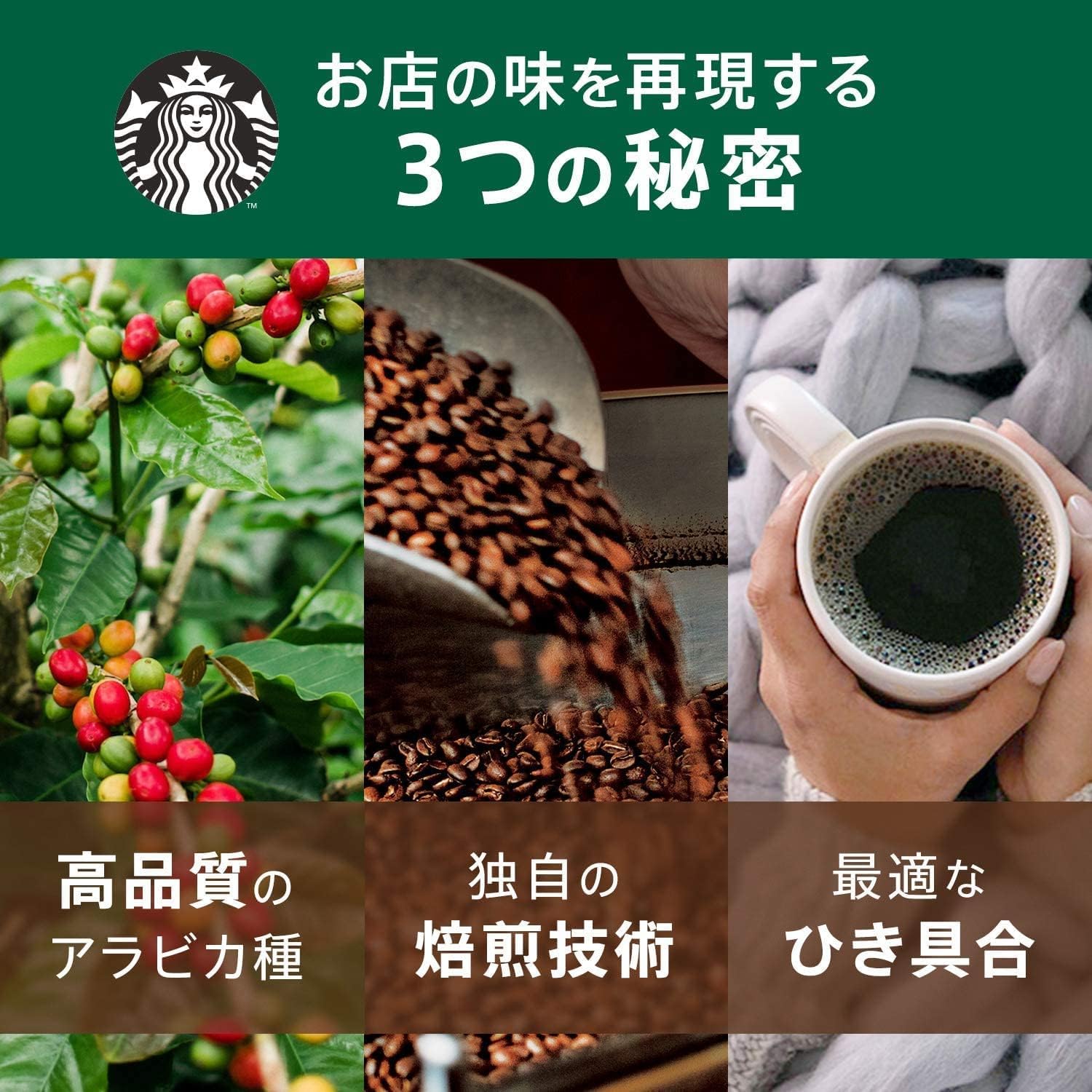 Amazon.co.jp: スターバックス パイクプレイス ロースト コーヒー 粉