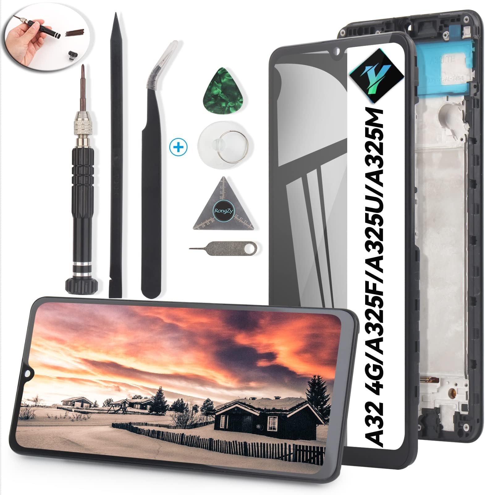 Pantalla De Reemplazo Para IPhone 11 - 6.1" LCD Táctil, Kit Completo Con Herramientas Y Vidrio Templado, Compatible Con Modelos A2111, A2223, A2221