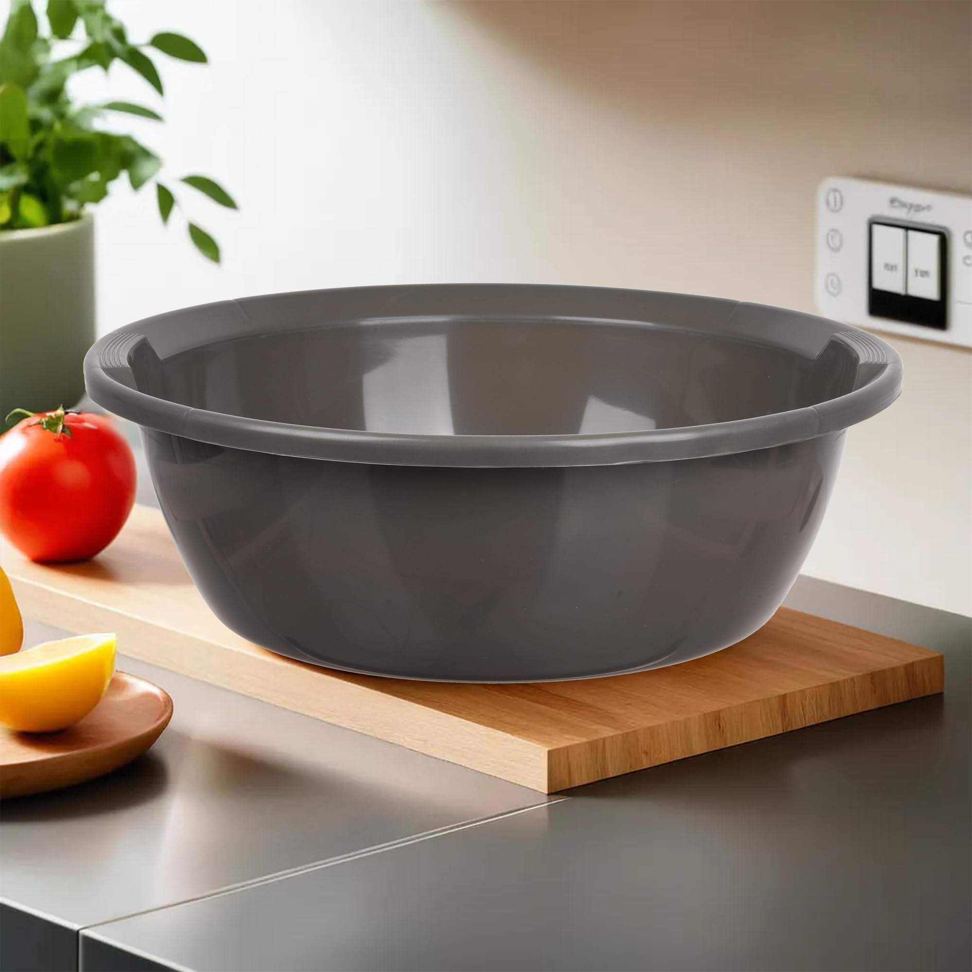 Kuber Industries Zestaw 3 koszy kuchennych, organizer na artykuły pa, uniwersalny organizer do przechowywania | organizer na materiały biurowe | organizer na biurko | 12 LTR | różowy, szary i