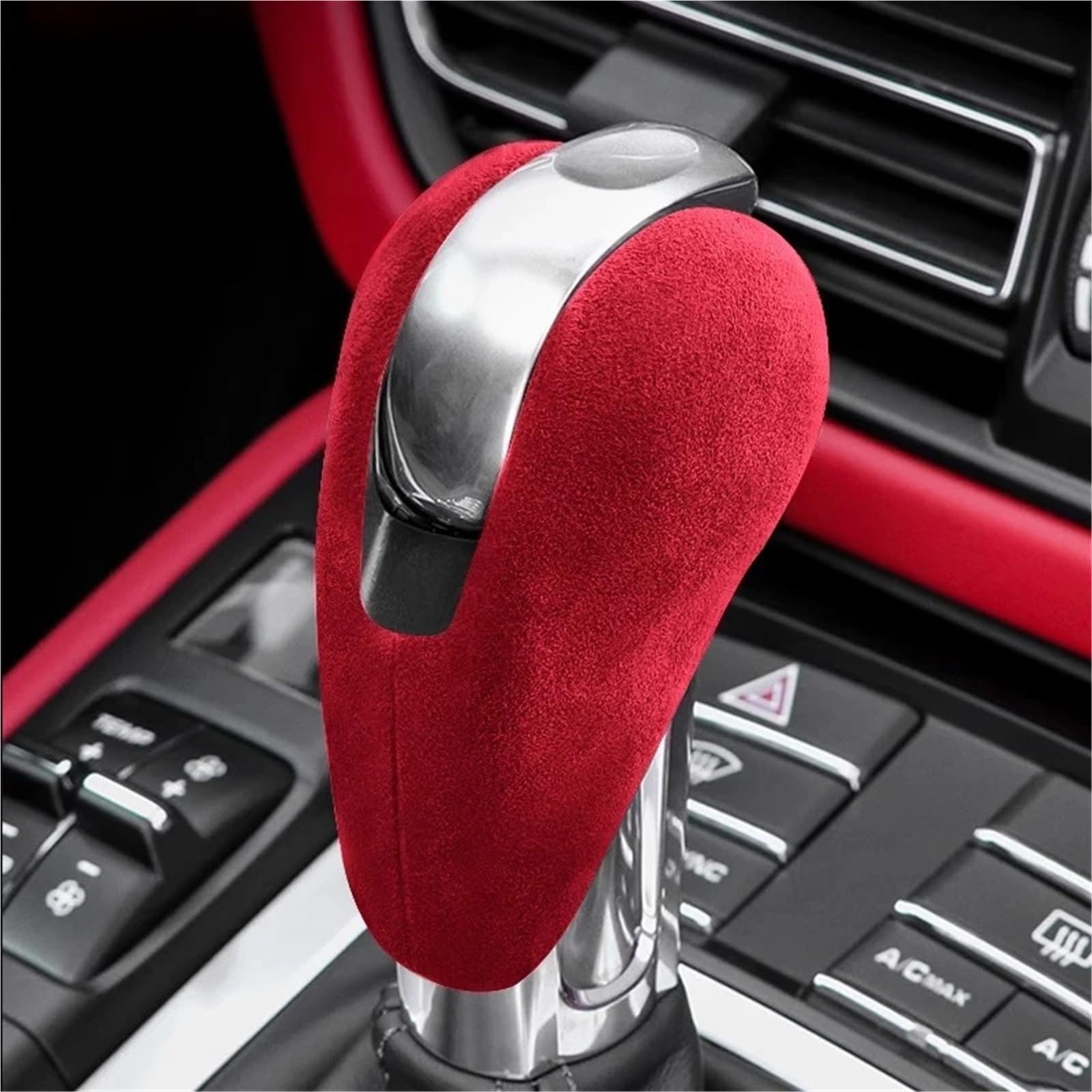 Pomello Del Cambio In Fibra Di Carbonio Per Porsche 718, 911 (2010-2016) E Macan (2014-2021) – Nero, Installazione Adesiva, Look Sportivo - 3