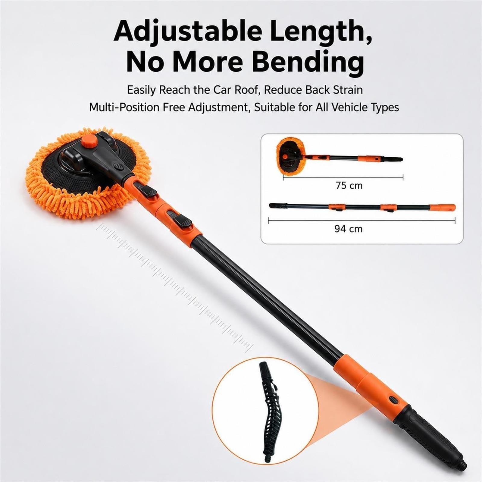 Spazzola Lavaggio Auto Mop for Lavaggio Auto collegabile al Tubo