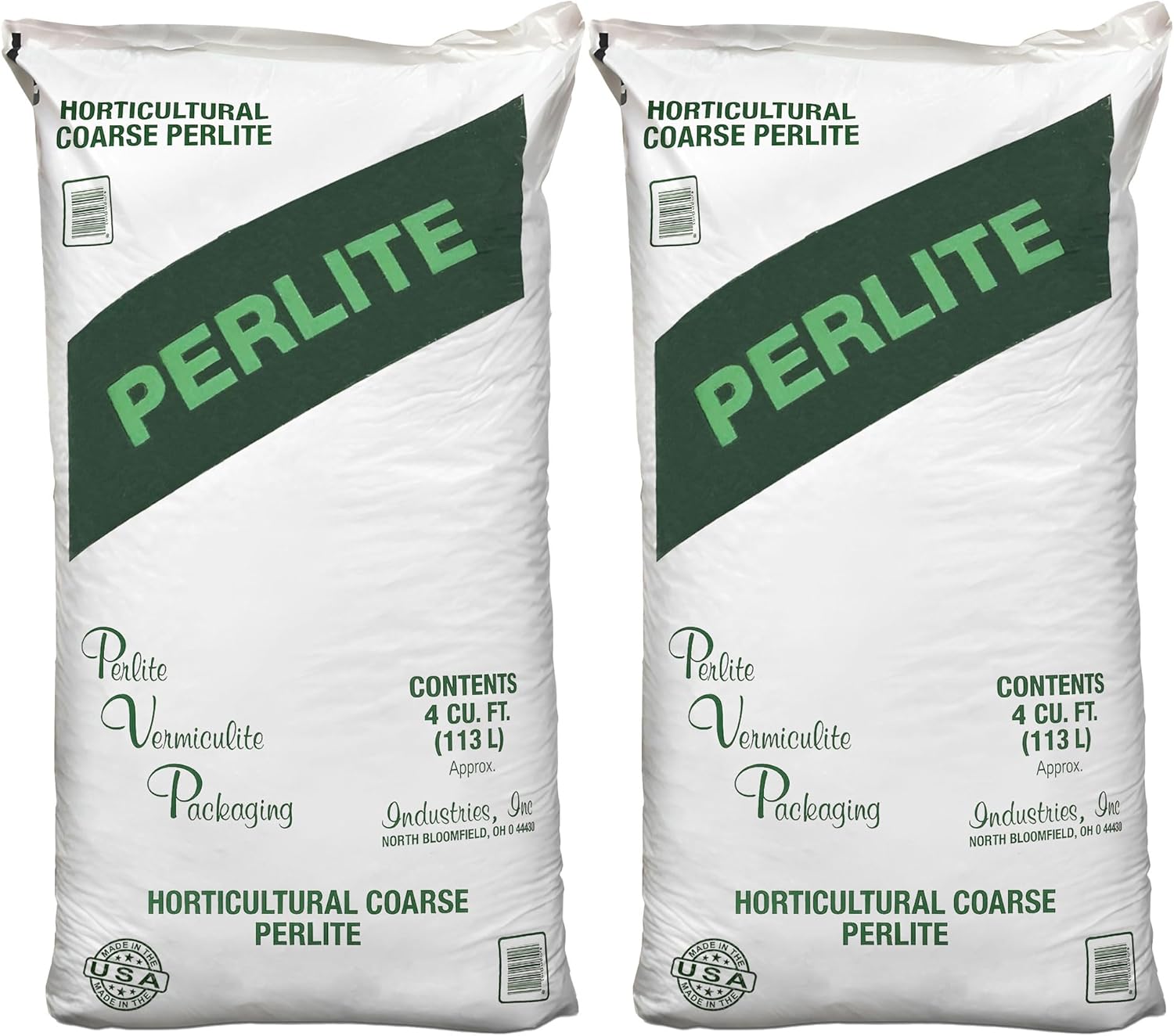 Organic Perlite Planting Soil Additive, White, 4-Cubic Feet (2-Pack)