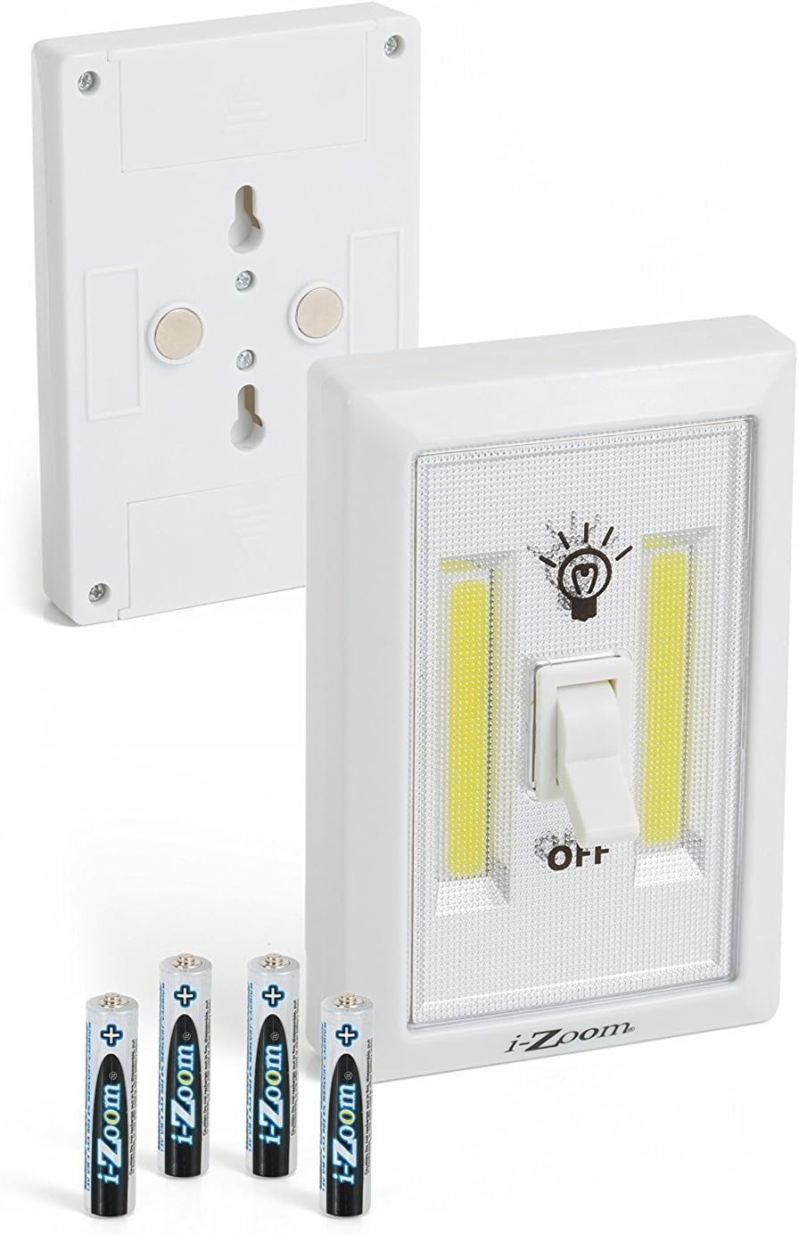 IZoom COB Dual LED Wireless Night Light With Switch 2 Pack