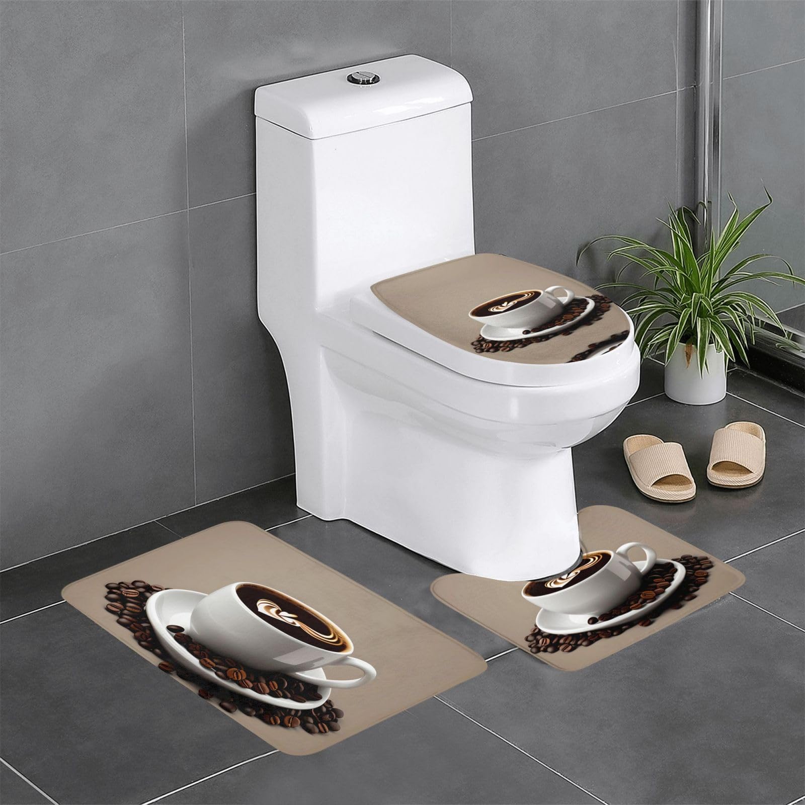 Tapis de salle de bain antidérapant pour éviter les glissades aux WC