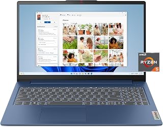 Lenovo IdeaPad Slim 3 - (2023) - Everyday Laptop - Lightweight - Windows 11-15.6" FHD - 8GB Memory - 256GB Storage - AMD Ryzen 5 7520U - Abyss Blue