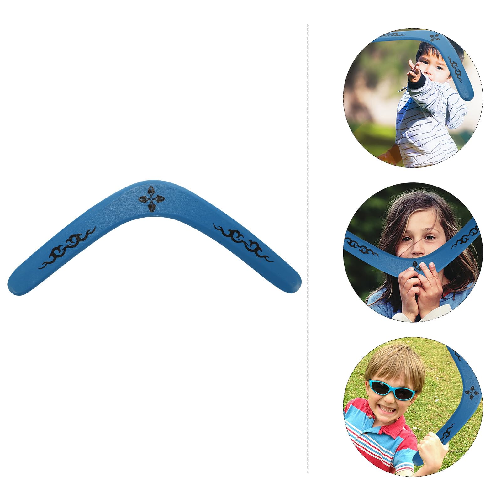 Anneome Boomerang in Legno Professionale a Forma di V, Giocattolo Creativo da Esterno per Bambini e Adulti, Resistenza Elevata per Giochi All'aperto in Parco e Campi Sportivi