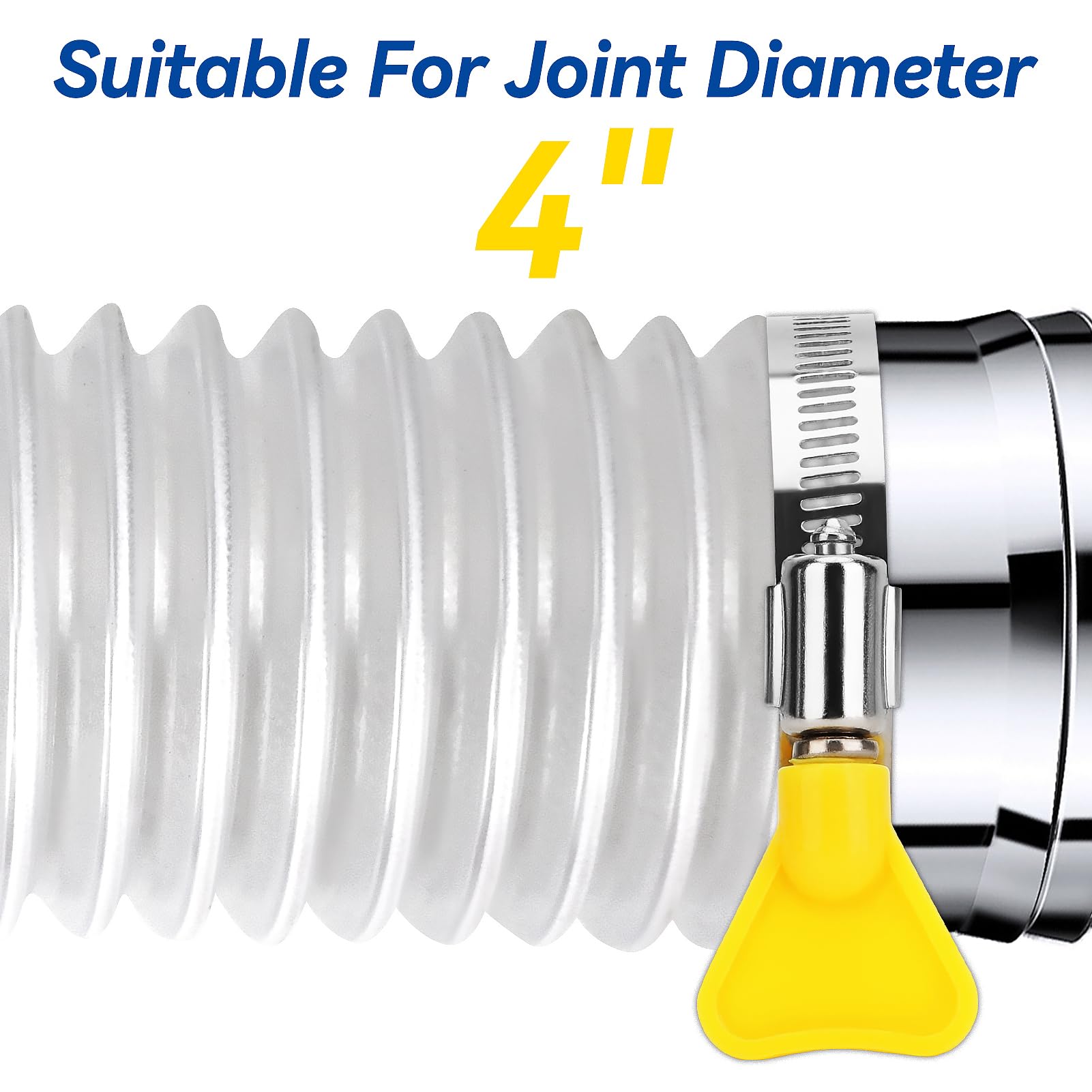 Dust Collector Hose Therwen 4-Inch Heavy Duty PVC Dust Collection Hose - 70ft Clear Flexible Vacuum Hose For Workshop Debris & Fume Collection Clear Workshop Hose