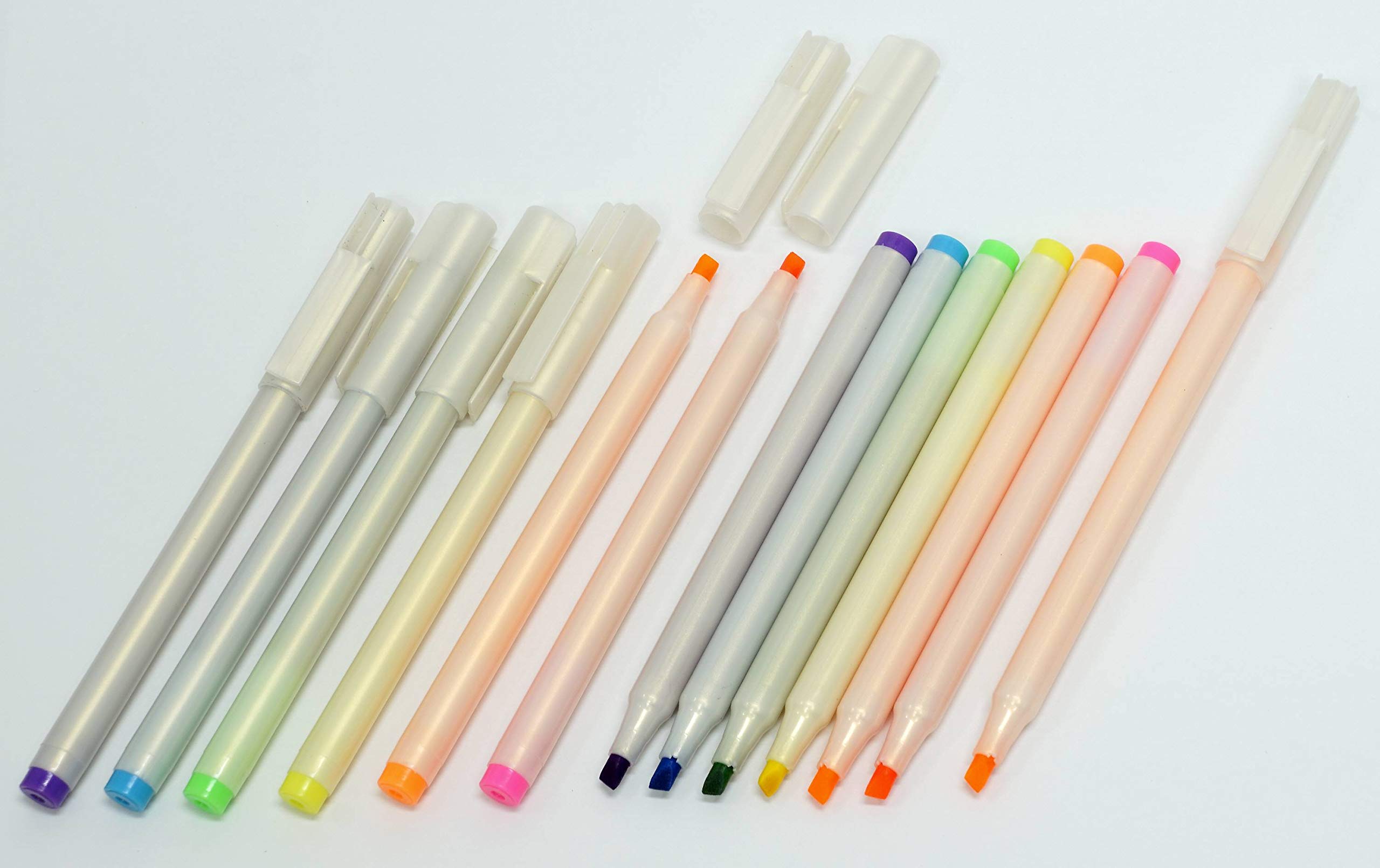 パール軸安全キャップ・クリップ付　蛍光マーカー20本パック　紫　蛍光ペン Amazon.co.jp: 日本製作りたてパール軸安全キャップ・クリップ付