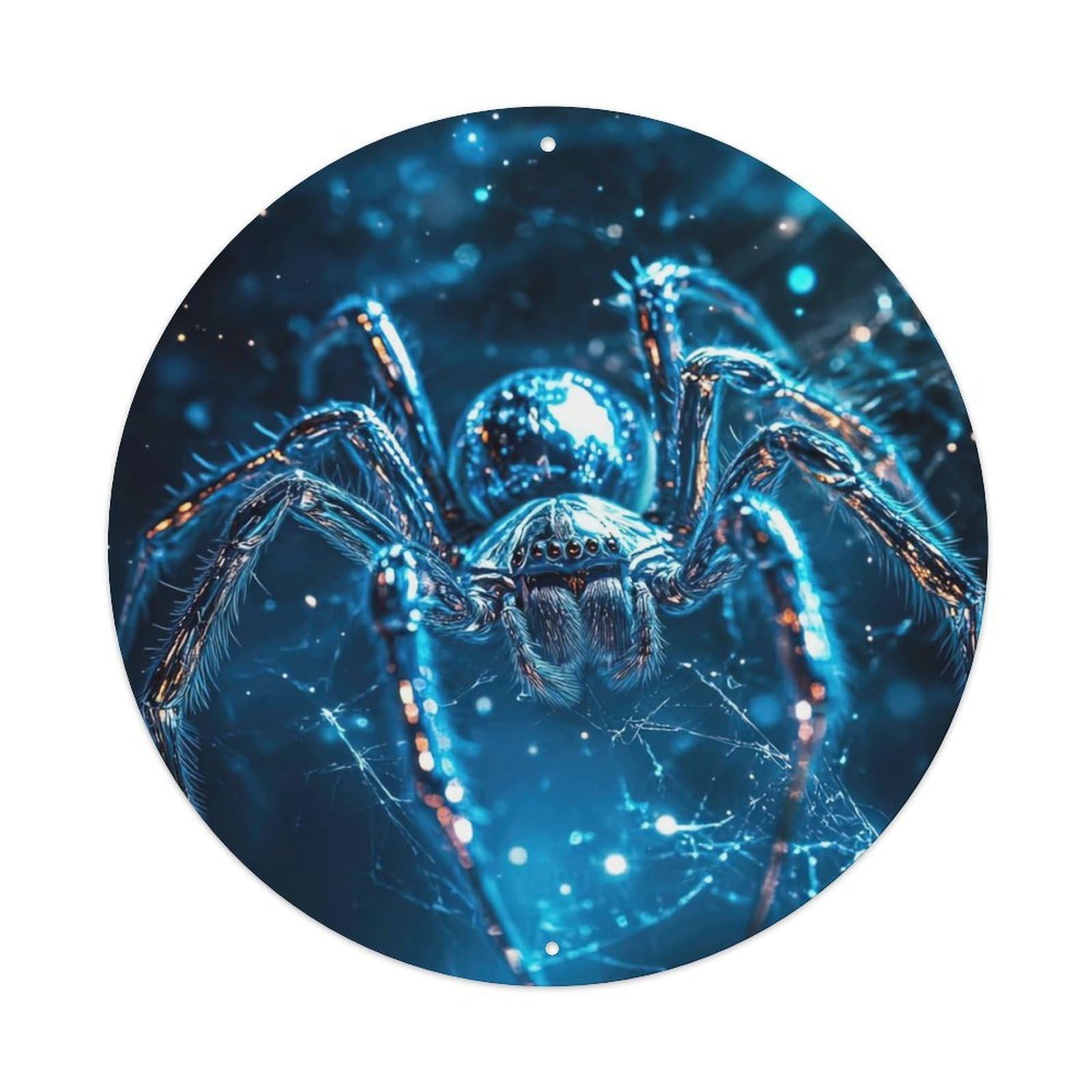 Animal Artwork Spiders That Glow Metal Tin Sign