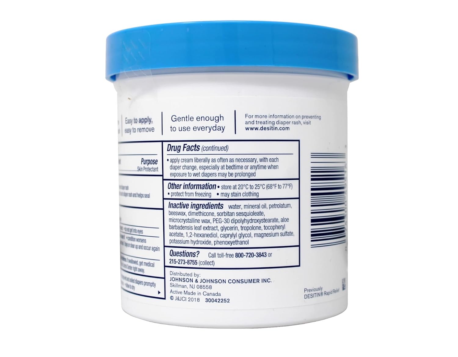 Desitin Dailiy Defense Creamy Diaper Rash Cream - 16 oz