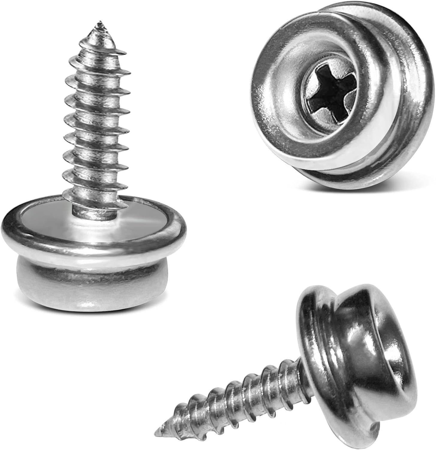 Gttyowyin 24PCS Stainless Steel Screws Marine Grade Boat