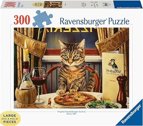 Miniatura 2 de Ravensburger Dinner for One - Rompecabezas de gran formato de 300 piezas - Juguete divertido y atractivo para adultos | Diseño único de piezas |