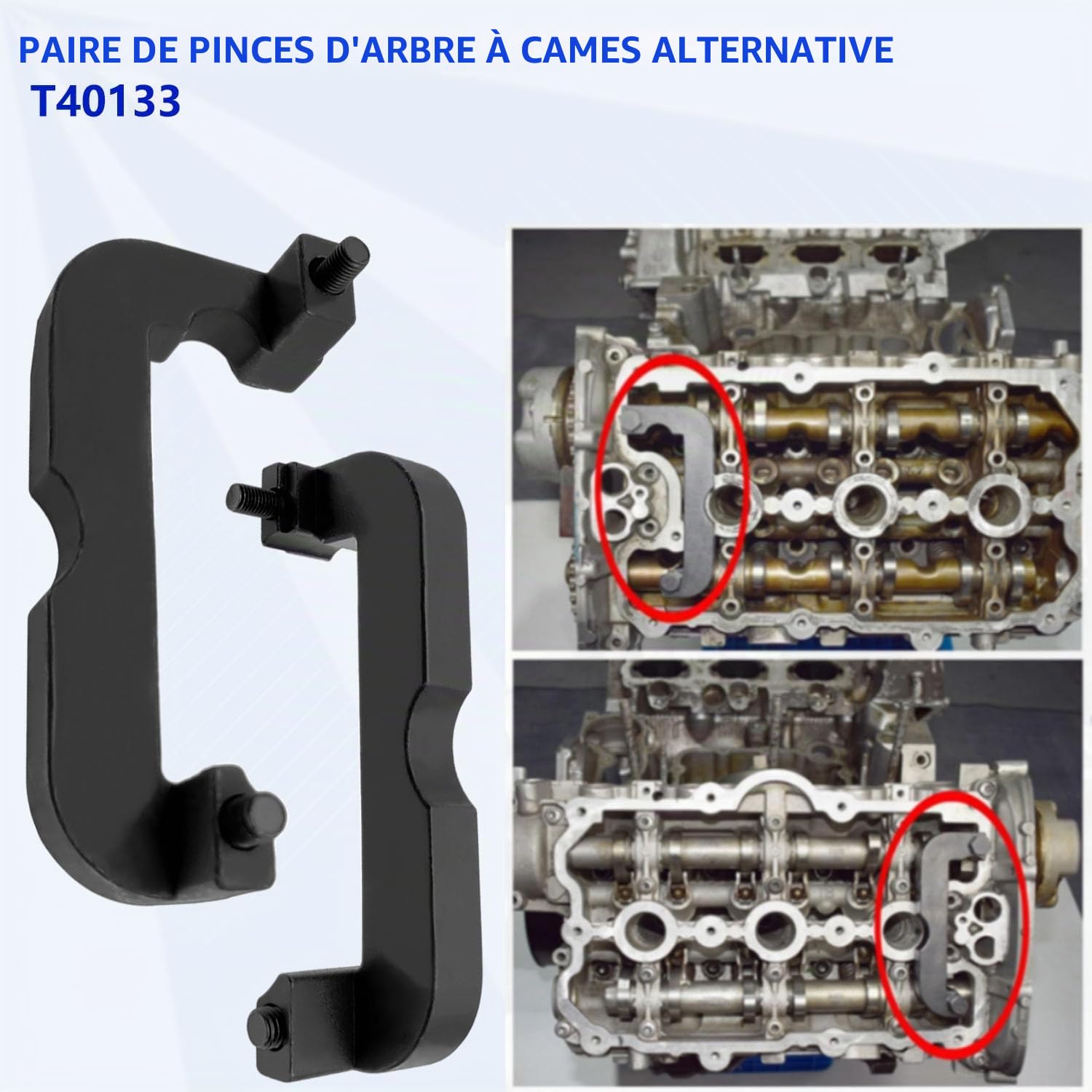 ZKTOOL Kit d'Outils de Calage d'arbre à Cames de Réglage du Moteur, Compatible avec Audi VW A6L 2.4 2.5 2.8 3.0T 3.2 4.2 Touareg Q7 Porsche 3.0T OEM T40070 T40071 T40069 T40058 T40269 T40133