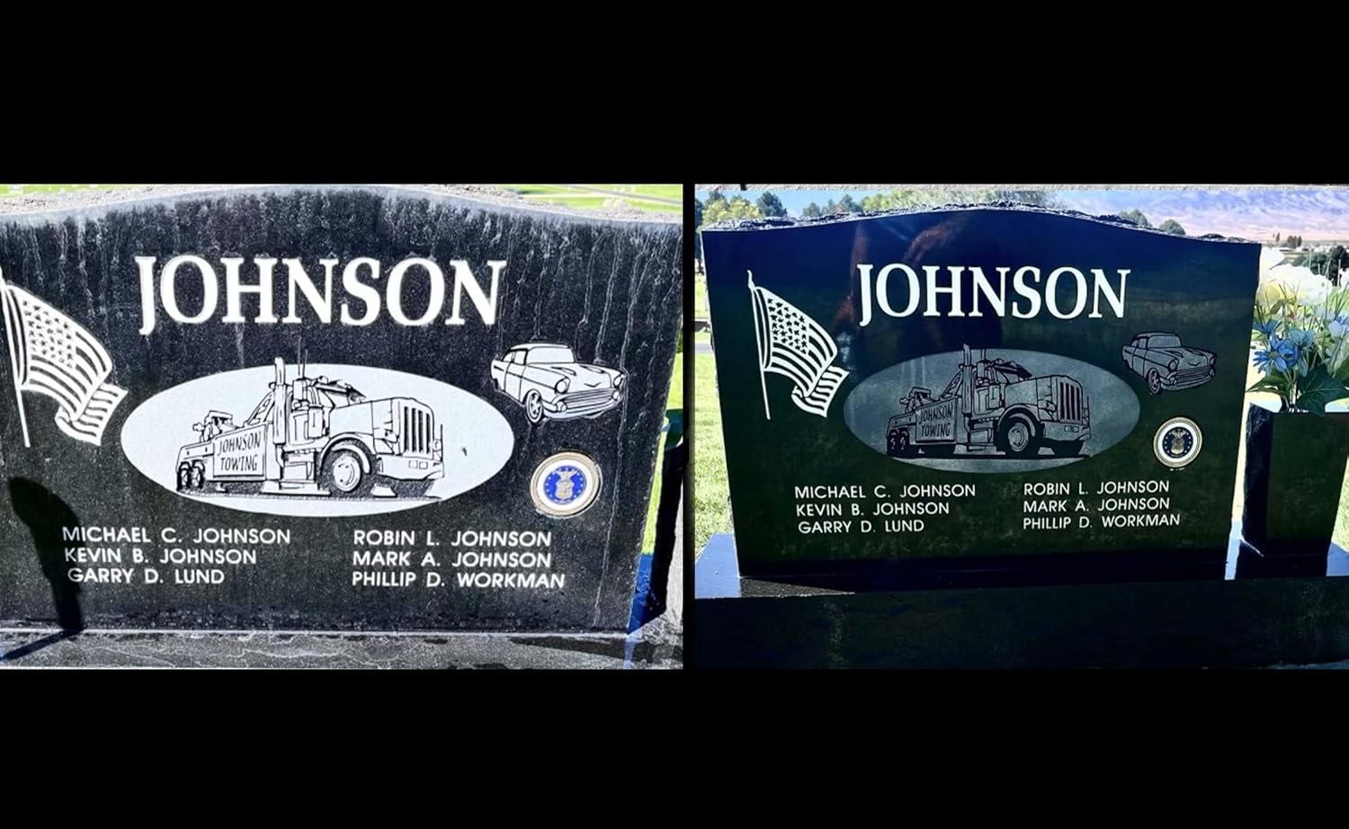 1111 TKO Headstone Cleaner – Safe, Powerful & Easy to Use – For Granite, Marble, Bronze, Concrete, Brick, Wood, Vinyl & More – Just Spray & Rinse