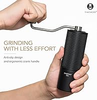 Vista 5 de Timmore Castaño C2S - Molinillo de café manual de 25 g con rebaba cónica de acero inoxidable CNC, ajuste interno ajustable, posicionamiento de doble