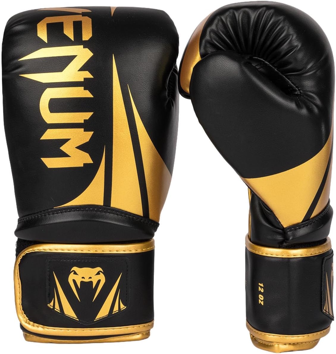 Venum Challenger 2.5 Boxing Gloves - Black/Gold - 12-Ounce