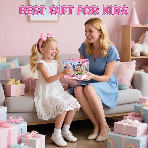 Miniatura 6 de Rompecabezas de suelo jumbo para niños, rompecabezas grandes de unicornio de 48 piezas, rompecabezas para niños de 3 a 5 años, divertido juguete