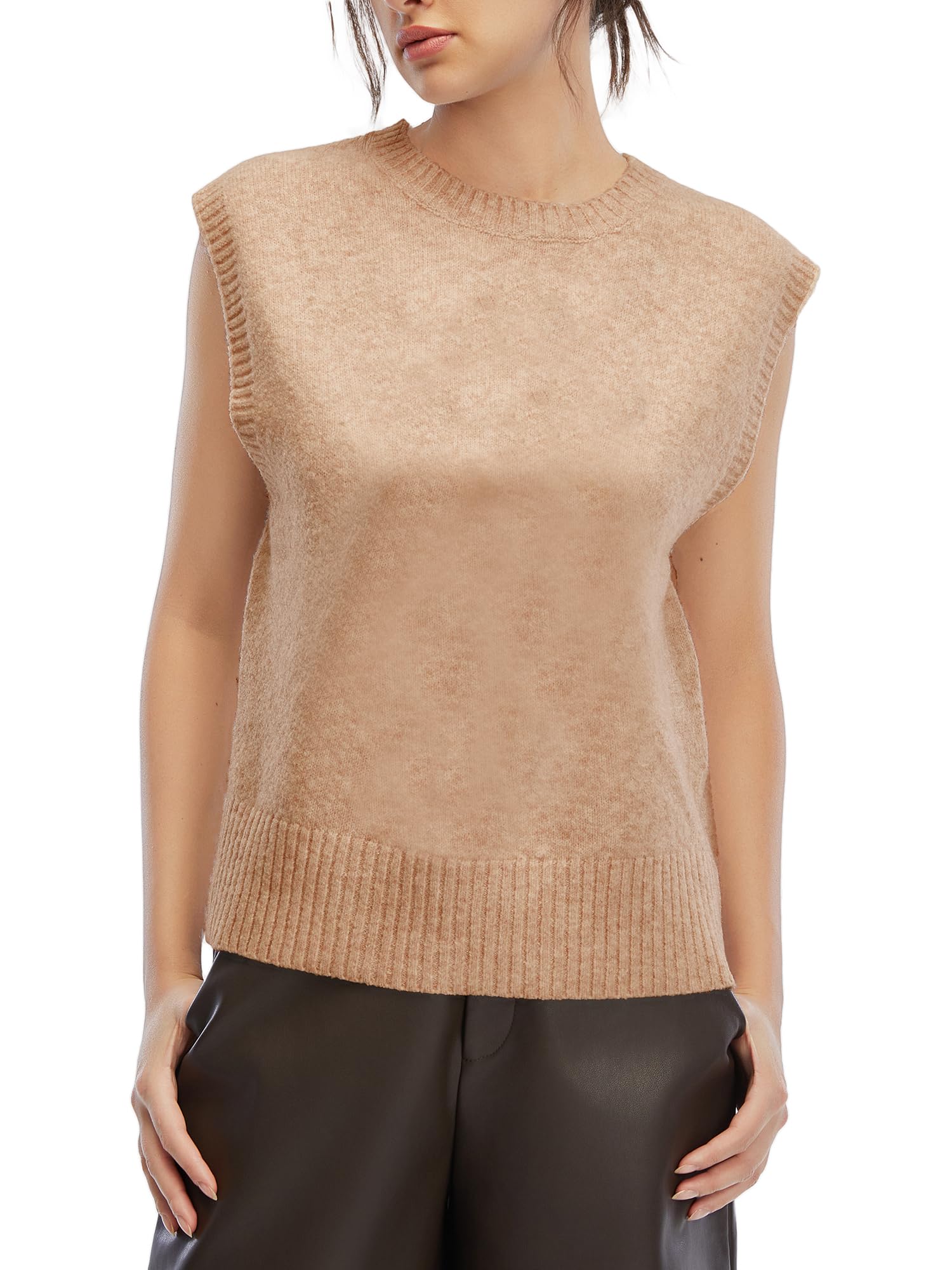 Sweater Vest Women 2025 Cute Sleeveless Pullover Sweater Vest Tops Women Crewneck Fall Trendy Clothes Graphic
