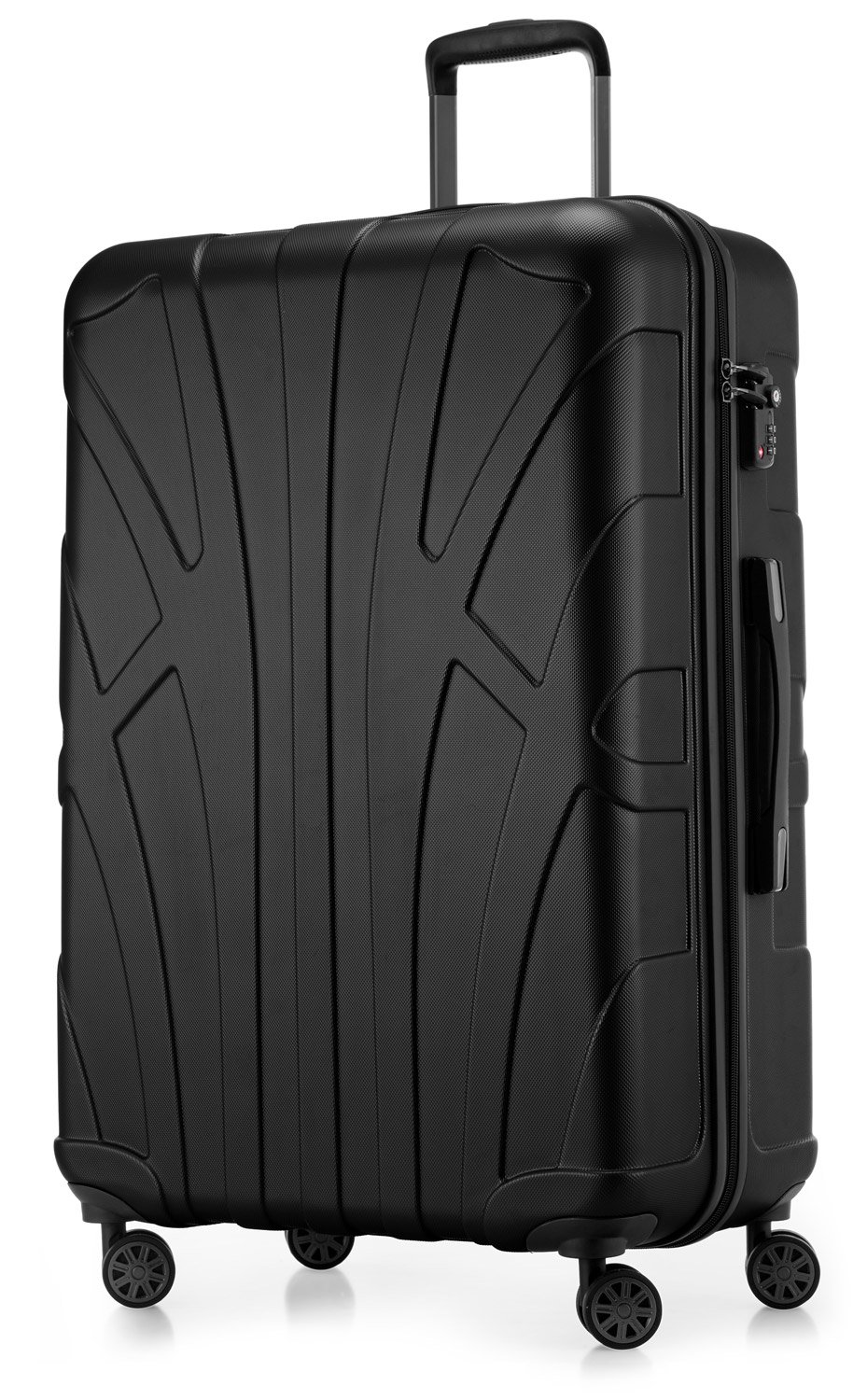 Suitline - Maleta de Mano rígida, Trolley 4 Ruedas, TSA, 55 cm, Aprox. 34 litros, 100% ABS Mate, Azul Oscuro — view 11