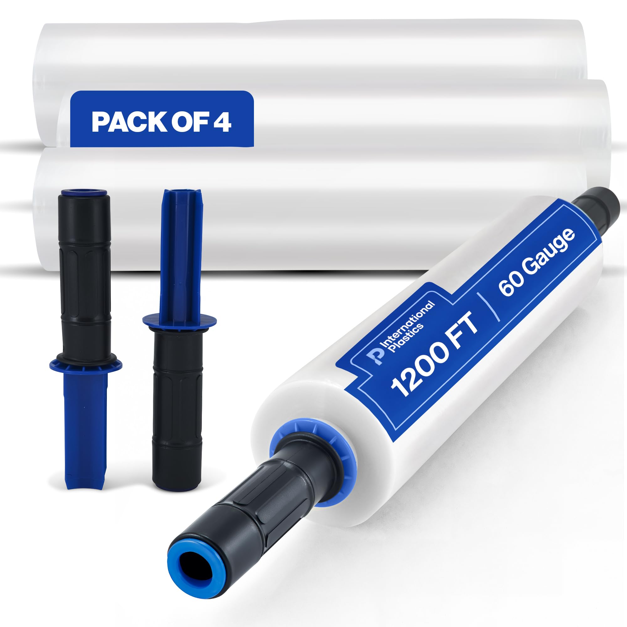 International Plastics Co. 15" Stretch Film Wrap with Extended Handles