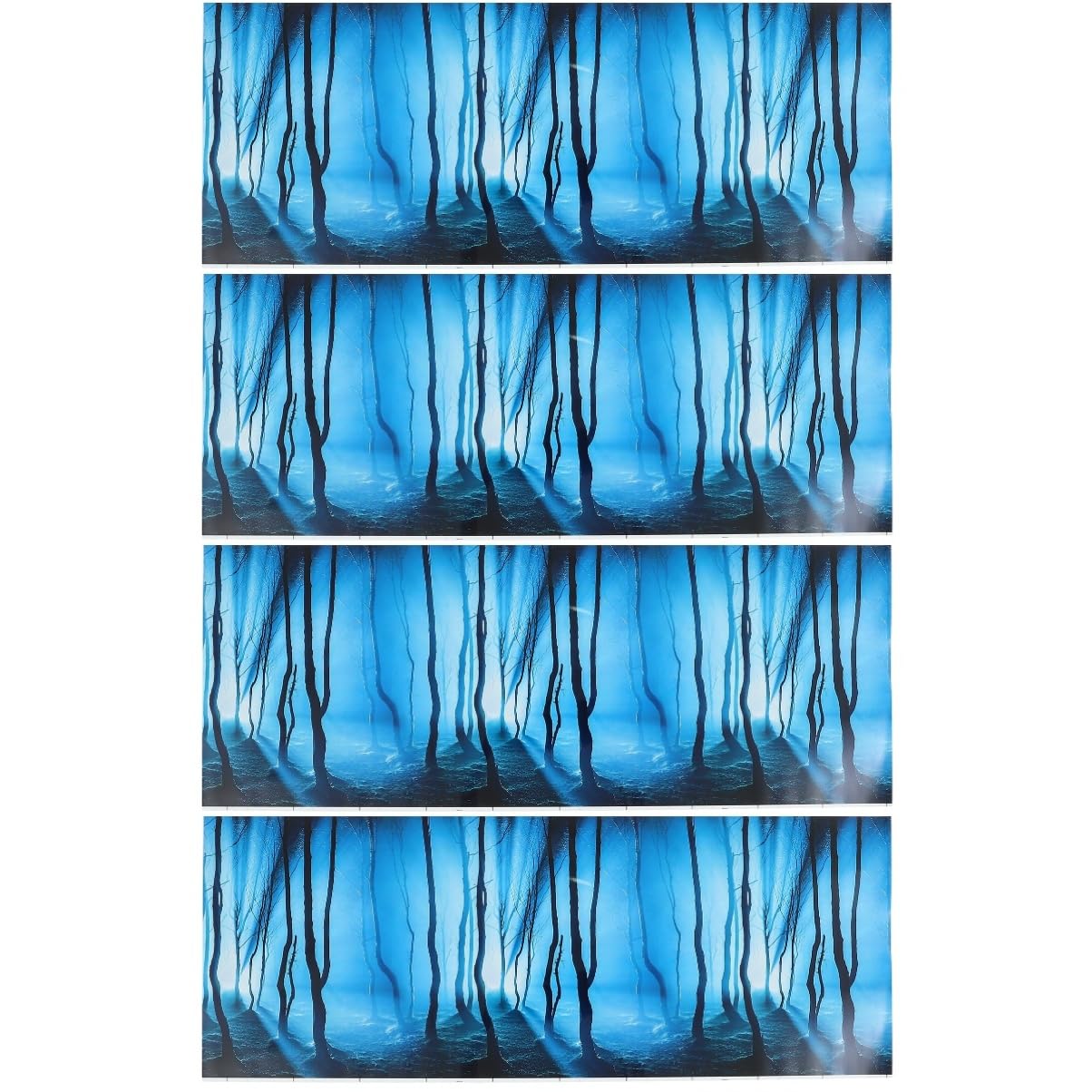 Happyyami 4pièces Décoration De Fond pour Aquarium Arrière-Plan Autocollant Réutilisable pour Réservoir Thème sous-Marin Naturel